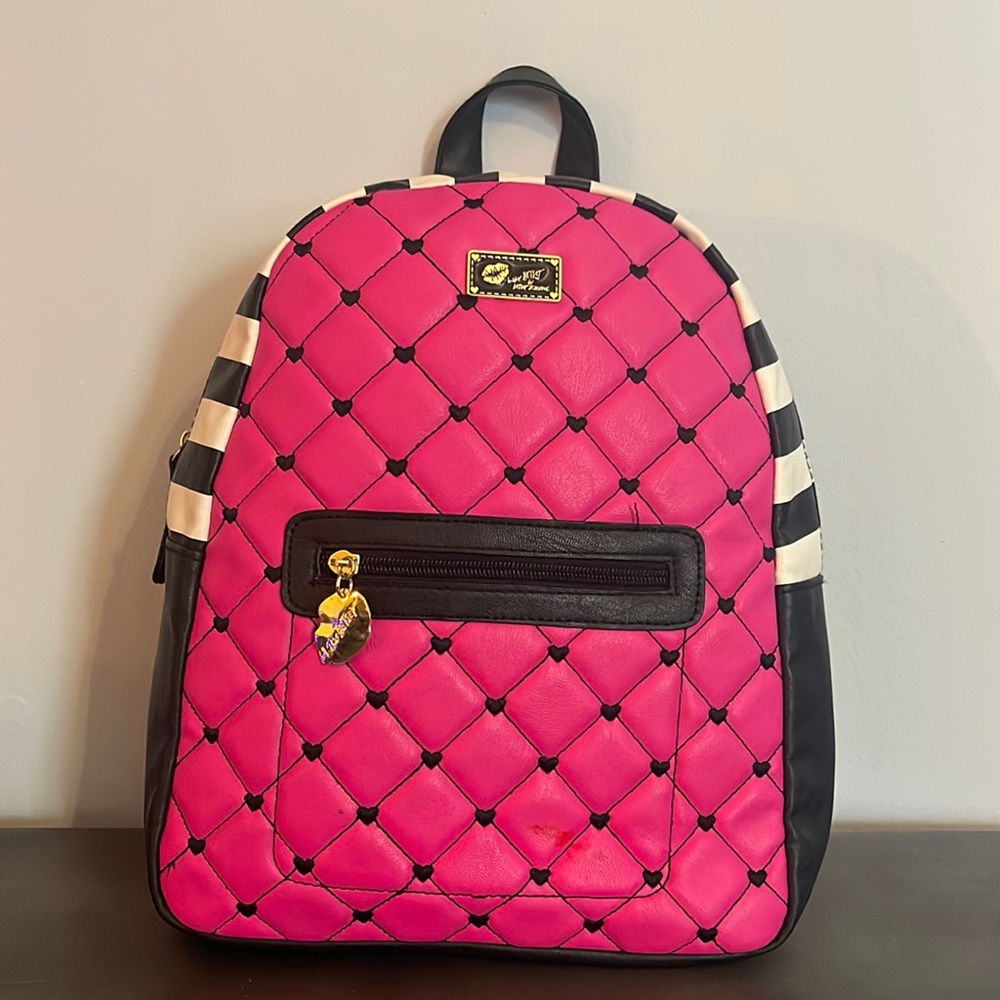 Betsy Johnson back pack/purse slightly used